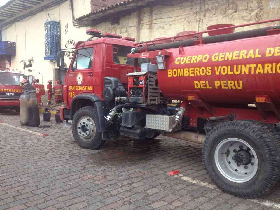 Chifa incendiado en la plaza San Francisco Cusco